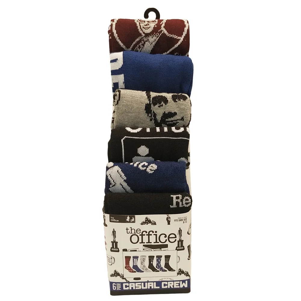 The Office Casual Crew Socks-6 Pairs